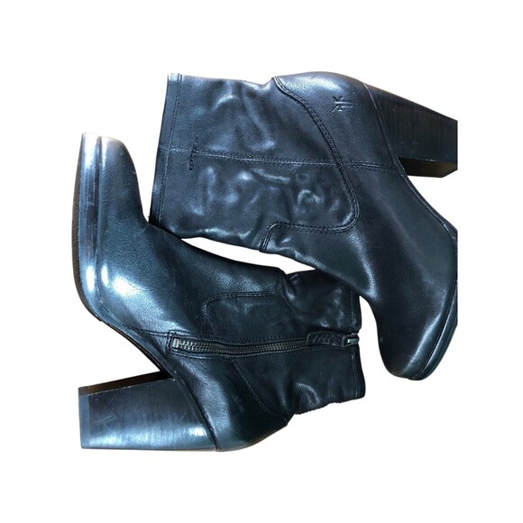 Frye Patty Artisan Zip Womens 7.5M Ankle Boots Black Leather - Picture 5 of 12